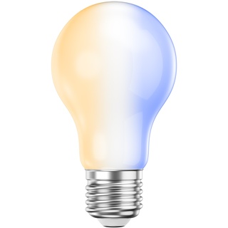 ledscom.de E27 LED Leuchtmittel, A60, warmweiß - kaltweiß (2700 - 6300 K), 6,7 W, 918lm, Smart Home, WLAN, Alexa, Milchglas