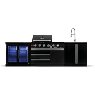 BB-M1 Outdoorküche | 6-Brenner Gasgrill | Clean | Cool-Duo - Grau