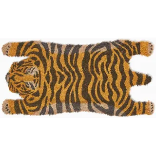 Homescapes Tiger 74 x 37 cm Braun/Orange
