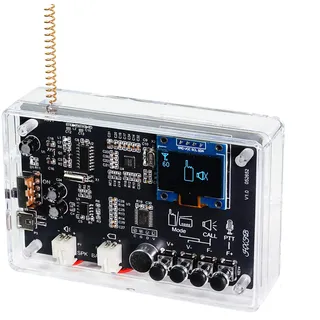 Aideepen Elektronik Bausatz, 2-in-1 FM Radio Walkie-Talkie Löt Bausatz, DIY Digitalradio mit OLED Display 87-108 MHz Lötübungs Kit zum Lernen und Lehren