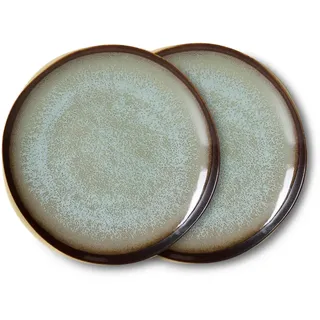 HKLiving - 70's Teller, Ø 22 cm, contrast (2er-Set)
