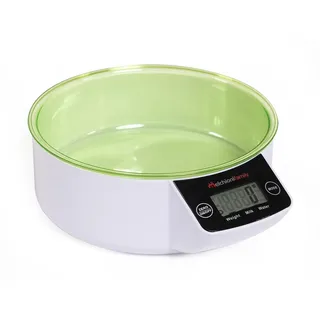 Melchioni Family | Digitale Küchenwaage Smarty 5 Kg Kapazität, mit App-steuerung, weiß
