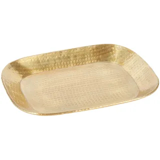 Marrakesch Orient & Mediterran Interior Tablett Kerzentablett Skandinavisch Lesha Gold 28cm Eckig