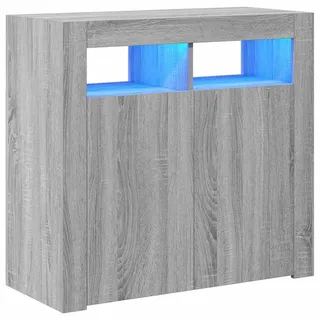 vidaXL Sideboard 80 x 75 x 35 cm Grau