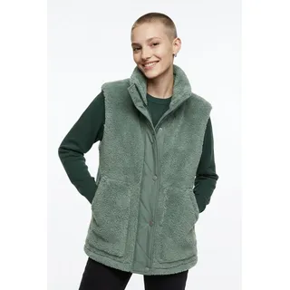 Plüschweste ONLY "ONLBARI LIFE TEDDY WAISTCOAT OTW", Damen, Gr. M, l.pad, Plüsch, Obermaterial: 100% Polyester, unifarben, normal, Westen, Kunstfaser