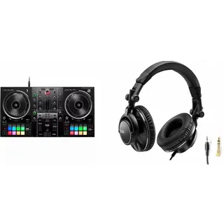 Hercules DJ Control Inpulse 500 + HDP DJ60 – DJ-Controller + Kopfhörer – Schwarz, - Schwarz