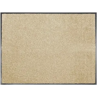 Primaflor-Ideen in Textil Fußmatte CLEAN, Made in Belgium, rechteckig, Höhe: 8,5 mm, Schmutzfangmatte, große Farbauswahl, waschbar beige 120 cm x 180 cm x 8,5 mm