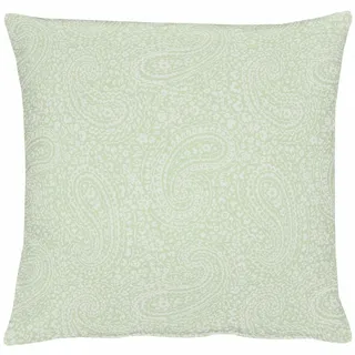 APELT Kissenbezug Uni Paisley 48 x 48 cm Blau