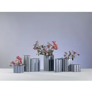 Vasen Vitra, Blau, für Wohnzimmer, Aluminium - 11 - 24