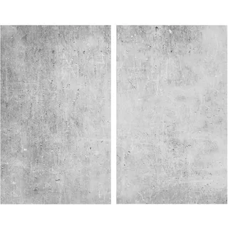 Herdabdeckplatten-Set BETON (BHT 30x,80x52 cm) - grau