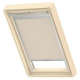 Velux Dachfensterrollo Classic DBL S08 4230  (Farbe: Beige - 4230, Farbe Schiene: Aluminium, Manuell)