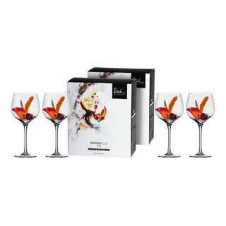 Eisch Germany Rotweinglas Burgunderglas groß 4er Set Superior Sensis plus, 4-tlg., Kristallglas beige