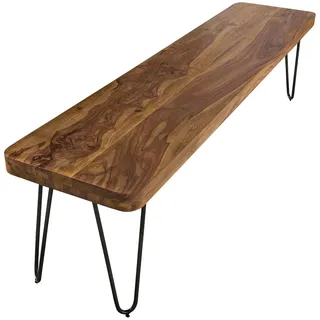 KADIMA DESIGN Sitzbank BAGLI Braun 180 x 45 x 40 cm