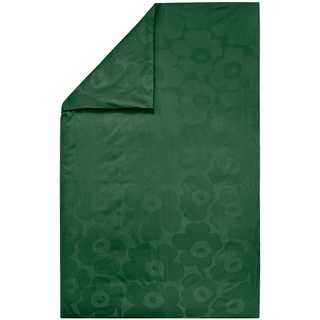 Marimekko - Unikko Deckenbezug, 150 x 210, dunkelgrün / grün