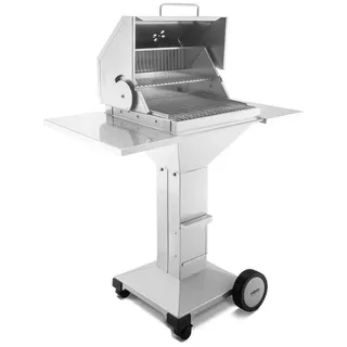 Thüros Holzkohlegrill Thüros T3 Holzkohle-Grillstation Grillfläche 42 x 42 cm mit 4 Rollen