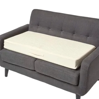 Homescapes Sofa-Auflage 100 x 50 cm Weiß