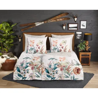 Good Morning Aime Blumen Beige 135 x 200 cm + 80 x 80 cm