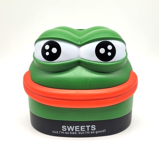 Witzige Taschentuchbox [Tissue Box Taschentuchspender Kosmetiktücherbox] Für Küche Badezimmer Schlafzimmer (18 x 16 x 15 cm) | Pepe The Frog