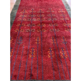 Orientteppich Perser Gabbeh Teppich Pardis 177×114 Handgeknüpft Hochland Schurwolle, Morgenlandbazar, Handgeknüpft im Persien mit Zertifikat rot