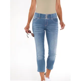 7/8-Jeans CASUAL LOOKS Gr. 38, Normalgrößen, blau (blue, bleached) Damen Jeans Ankle 7/8