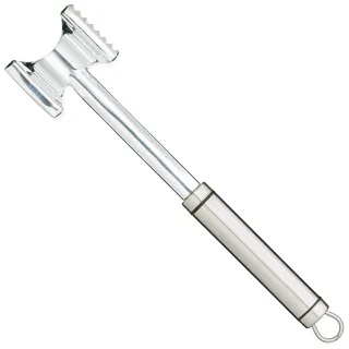 KitchenCraft Professional Fleischklopfer aus Edelstahl / Aluminium - Fleischhammer - Schnitzelklopfer - 28cm - Silber