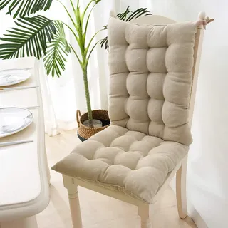 Dicke Stuhlauflage,Niedriglehner Stuhlkissen mit Rückenteil, Einteiliges Sitzkissen Niedriglehner Auflage Warm Sitzauflage für Büro Sofa,Esszimmerstuhl Kissen Auto Sitzkissen Sitzpolster D 40x95CM