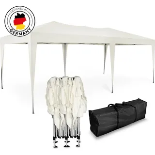 Kronenburg Handel Kronenburg Faltpavillon 3 x 6 m inkl. 0 Seitenteile Champagner