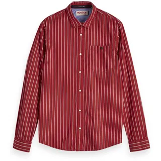 Scotch & Soda Herren Langarmhemd Classic Breton Stripe Shirt 152149-0218 L - Combo B - L