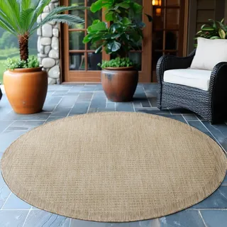 Ayyildiz Giza 1410 Outdoor-Teppich Ø 200 cm Beige