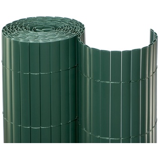 NOOR Sichtschutzmatte PVC 1,00 x 3m in grün I Wasserdichter Sichtschutz aus Kunststoff für Gärten I UV-beständige Zaunmatte für Tennisplätze und Balkone
