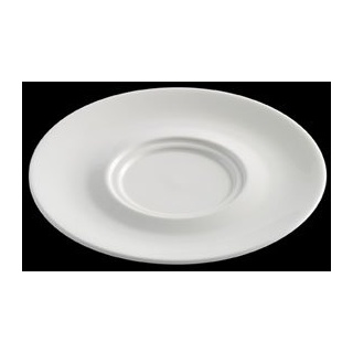 Dibbern Classic Untertasse zu 320 ml Tasse aus Porzellan, Farbe: Weiß, Maße: Ø 14,8 cm, 114500000
