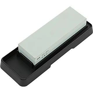 KAI Kombi-Schleifstein, Körnung: 400/1000 - Japanischer Messerschärfer Grundschliff und Feinschliff - Stein Abziehstein 400 1000 Wetzstein für Messer Whetstone Nutzfläche 18 x 6 x 3 cm