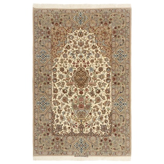 Isfahan Seidenkette Teppich 130x200
