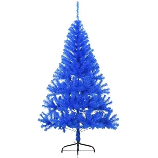 vidaXL Künstlicher Halb-Weihnachtsbaum mit Ständer Blau 150 cm PVC