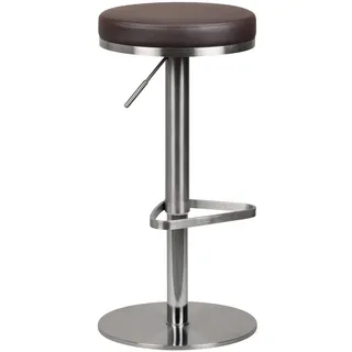 FineBuy Barhocker 57 - 82 cm Braun