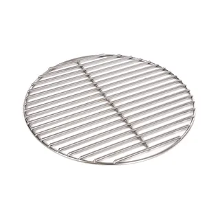 Massiver Grillrost Ø 40 cm aus Edelstahl rostfrei und elektropoliert 6 mm für Grill rund, Kugelgrill, Feuerschalen Grillschalen Rundgrill