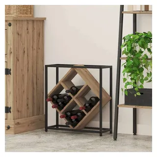 vidaXL Weinregal 51 x 18 x 52,5 cm Braun