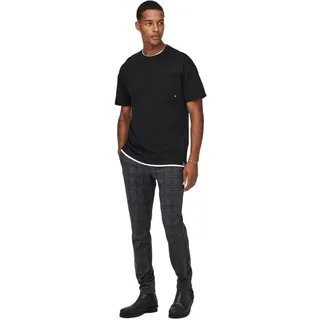 Only & Sons ONSMARK Slim Check Chinos Dress Blues 34 32
