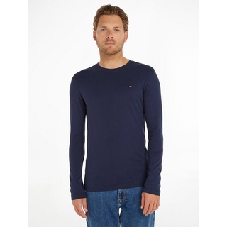 Tommy Jeans Original Ribbed Organic Cotton Langarm-T-Shirt Black Iris M