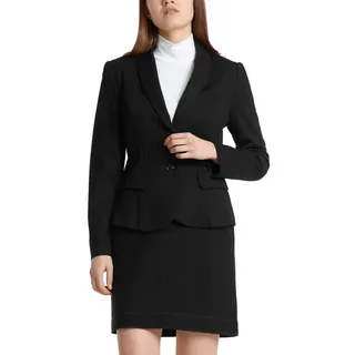 Marc Cain Kurzblazer "Collection Essential" Premium Damenmode Leichter Blazer aus feinem Jersey schwarz 1 (34)