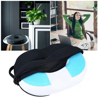 Casativo Sitzkissen Ergonomisches Ring-Sitzkissen aus Memory-Gel-Schaum, für Stuhl, Bürostuhl oder auch im Auto