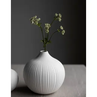 Storefactory Scandinavia Dekovase Storefactory Vase FRÖBACKEN M weiß, Ø13x13cm weiß
