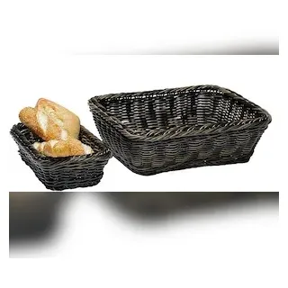 2x APS Poly-Rattan Flechtkorb GN 1/2. Höhe 10 cm