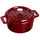 10 cm rund grenadine-rot