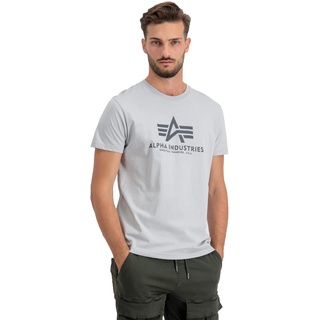 Alpha Industries Basic Kurzarm-T-Shirt Pastel Grey M