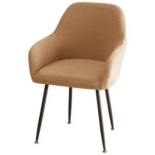 Coonoor Stuhlhusse Stretch Stuhlhussen-Bezüge Mit Armlehne, Stuhlhusse braun