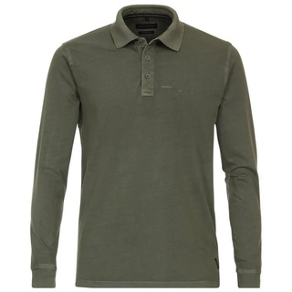 CASAMODA Langarm-Poloshirt uni (1-tlg) grün 3XL - 3XL