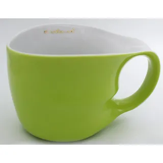 Colani Tasse Jumbotasse große XXL Tasse Becher Kaffeetasse 450ml, Porzellan, im Geschenkkarton, Spülmaschinengeeignet grün