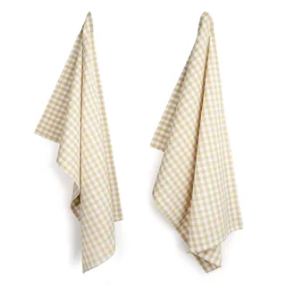 FILU Geschirrhandtücher 8er Pack Beige/Weiß kariert (Farbe und Design wählbar) 45 x 70 cm - hochwertige Küchenhandtücher/Geschirrtücher aus 100% Baumwolle