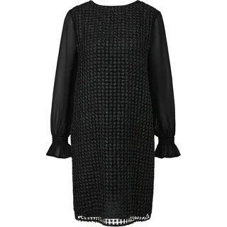 s.Oliver Langarm-Kleid Spitzenkleid Schwarz 46